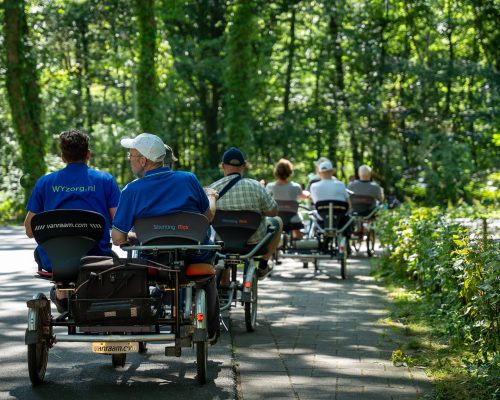 WYzorg fietst met mensen met NAH door omgeving Oisterwijk